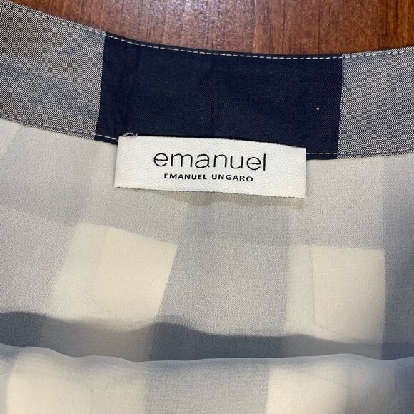 Emanuel Ungaro A shape gingham skirt. Beautiful fabric and fit - Picture 3 of 5